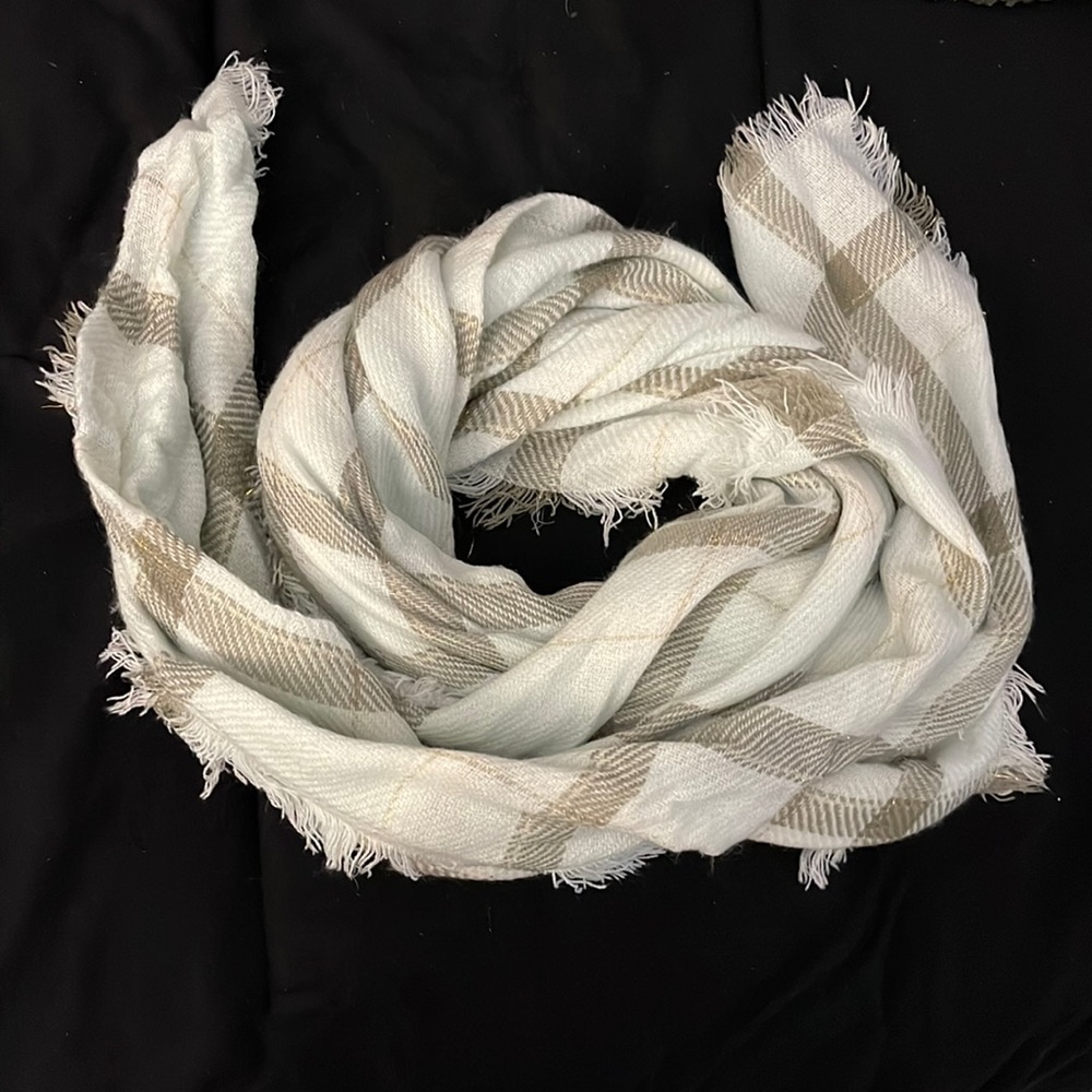 Blue winter scarf